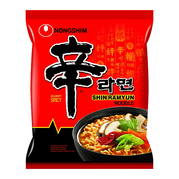 Macarrão Instantâneo Shin Ramyun Nongshim – Lámen Coreano Picante e Saboroso