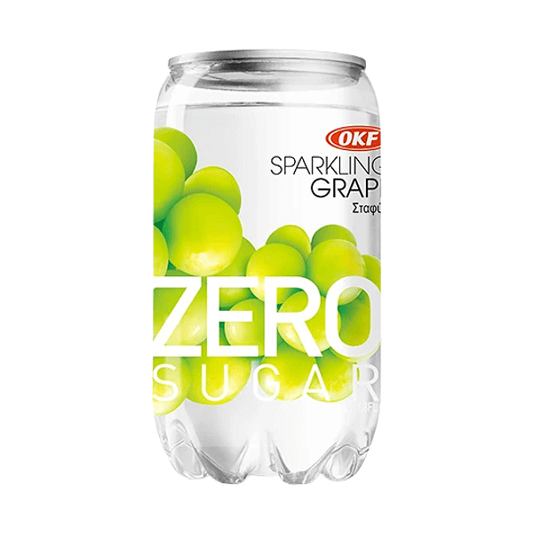 Refrigerante de Uva Verde Zero Açúcar Sparkling Grape OKF – Bebida Gaseificada Zero Açúcar