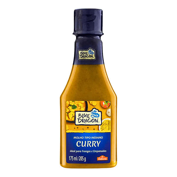 Molho Curry Blue Dragon 175ml – Molho Indiano Cremoso e Aromático