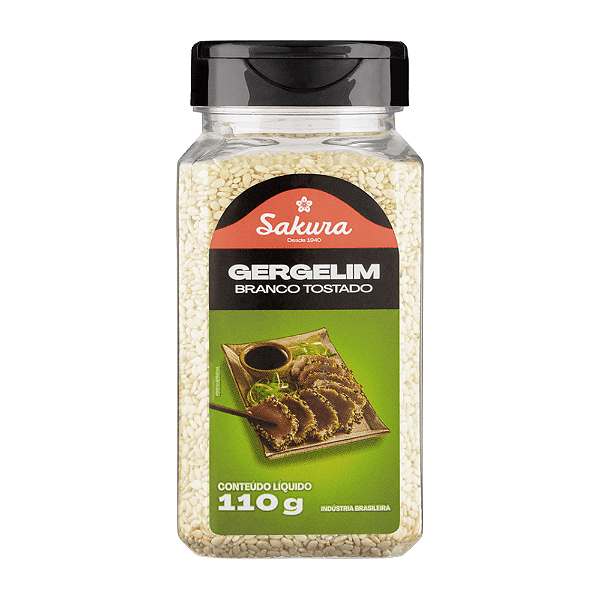 Gergelim Branco Torrado Sakura 110g – Semente Crocante e Aromática