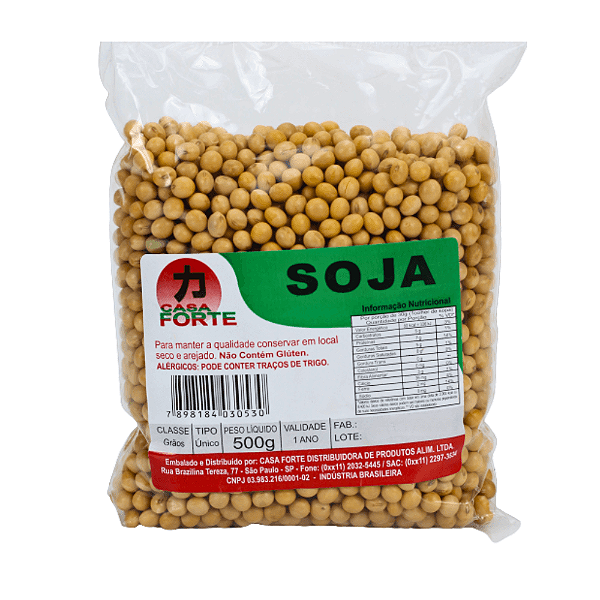 Soja em Grãos Casa Forte 500g – Natural e Versátil