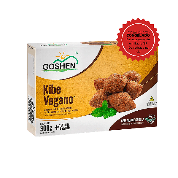 Kibe Vegano Goshen 300g Congelado