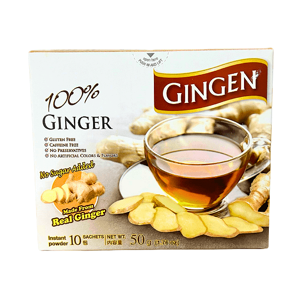 [VALIDADE 17.03.2026] Chá de Gengibre Instantâneo Gingen 50g – 100% Natural e Sem Açúcar