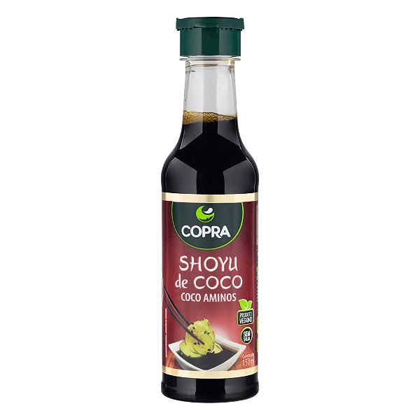 Molho Tipo Shoyu de Coco Copra 150ml – Vegano e Sem Soja