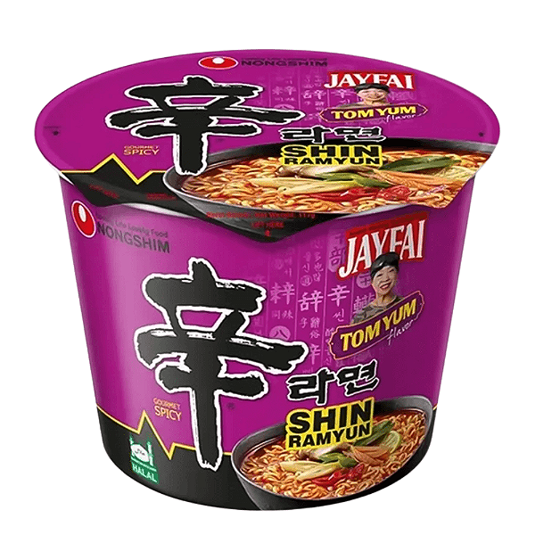 Macarrão Instantâneo em Copo Shin Tomyum Nongshim – Picante e Aromático