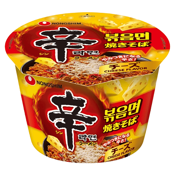 Macarrão Instantâneo em Copo Shin Ramyun Stir Fry Cheese Nongshim – Cremoso e Picante