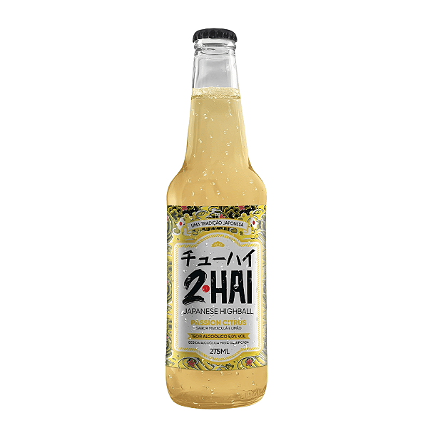 Bebida Alcoólica 2HAI Maracujá e Limão Japanese Highball Passion Citrus – Refrescante e Cítrica 275ml