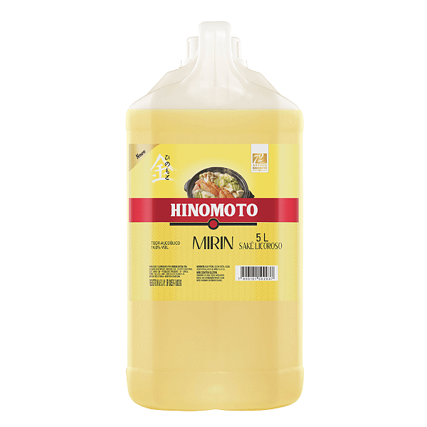 Saquê Licoroso Mirin para Uso Culinário 5 litros Hinomoto - Levemente adocicado