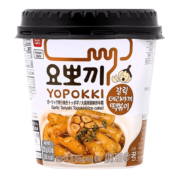 Topokki Coreano Sabor Teriyaki com Alho 120g Young Poong – Sabor Intenso e Aromático