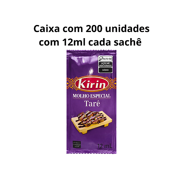 Molho Tarê Sachê Kirin 12ml – Caixa com 200 unidades - Prático e Ideal para Sushi