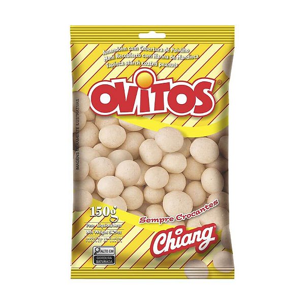 Amendoim Ovitos Chiang 150g – Crocante e Cobertura de Polvilho