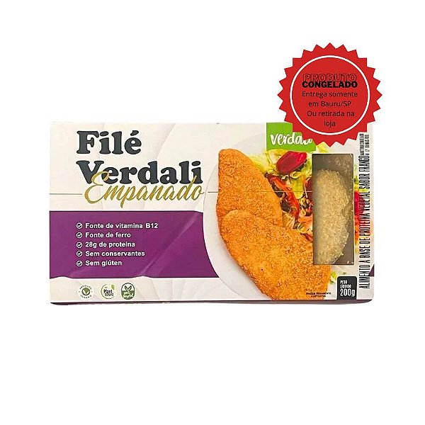 Filé Vegetal Empanado Verdali 200g Congelado