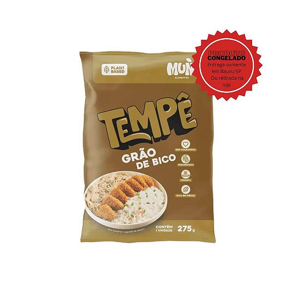 Tempeh de Grão-de-Bico Mun 275g Congelado