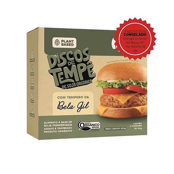 Discos de Tempeh de Soja Orgânica Mun 220g Congelado