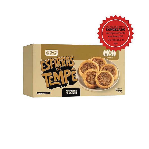 Esfirras de Tempeh de Feijão Fradinho Mun 270g Congelado