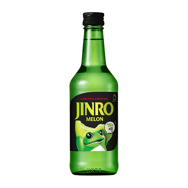 Soju Coreano Jinro Melon 360ml – Bebida Alcoólica Sabor Melão