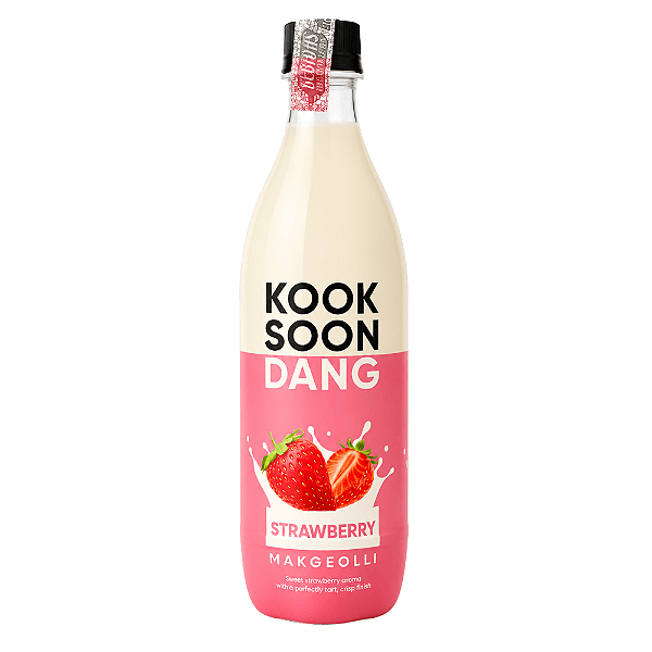 Makgeolli Sabor Morango Kook Soon Dang – Bebida Tradicional Coreana