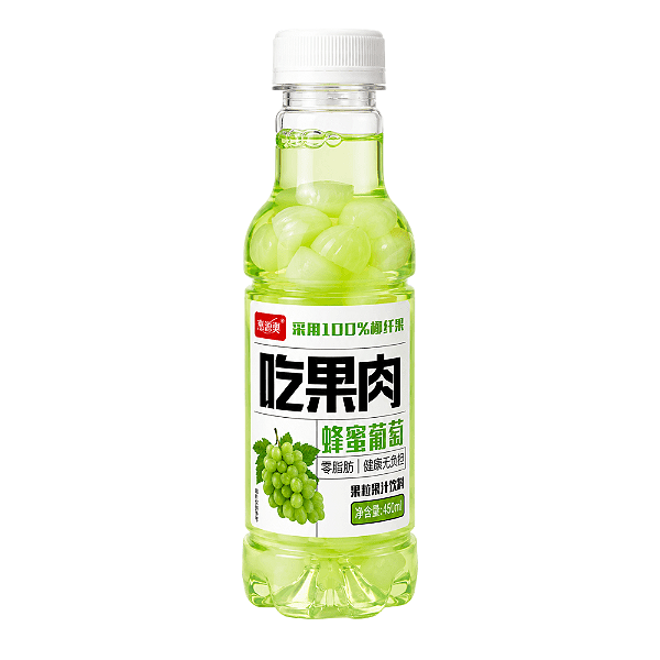 Bebida de Fruta Sabor Uva com Mel e Nata de Coco 450ml – Bebida Asiática Premium