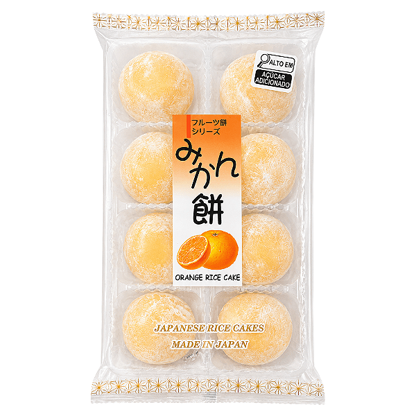 Moti (Mochi) Laranja Kubota 8 Unidades – Doce Japonês Tradicional