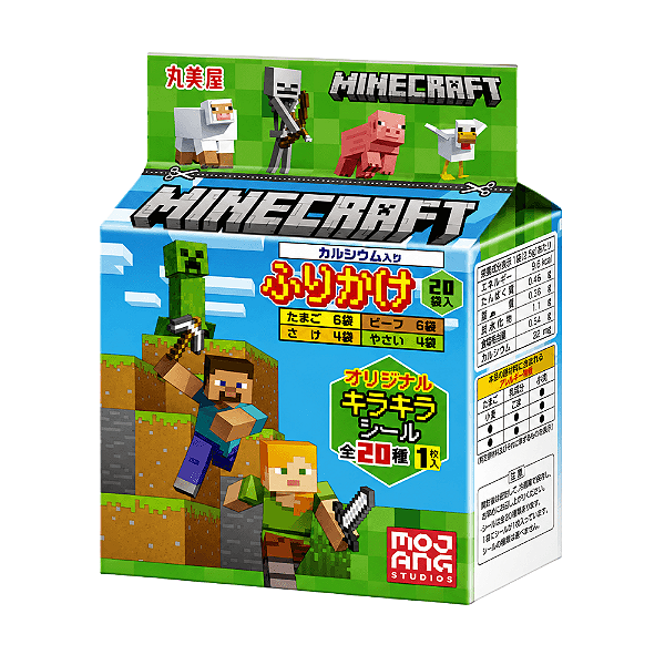 Furikake Pacote com 20 sachês Minecraft