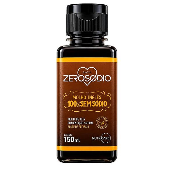 Molho Inglês Zero Sódio Nutricare 150ml – Vegano e Fermentação Natural