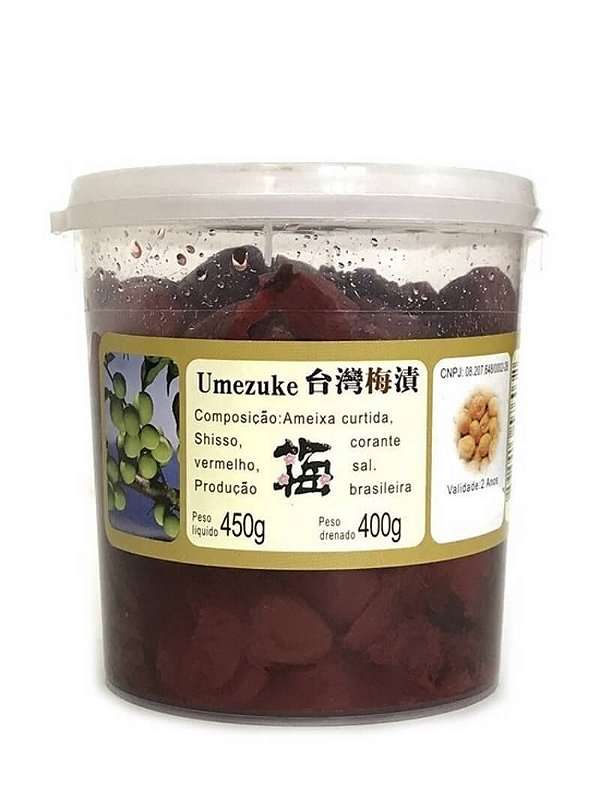 Ameixa Japonesa Umeboshi Umezuke 400g Sun Chien Yuan – Produção Artesanal em Botucatu