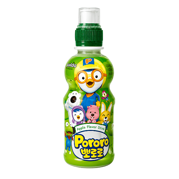Bebida Pororo Sabor Maçã Verde 235ml – Refrescante e Importada