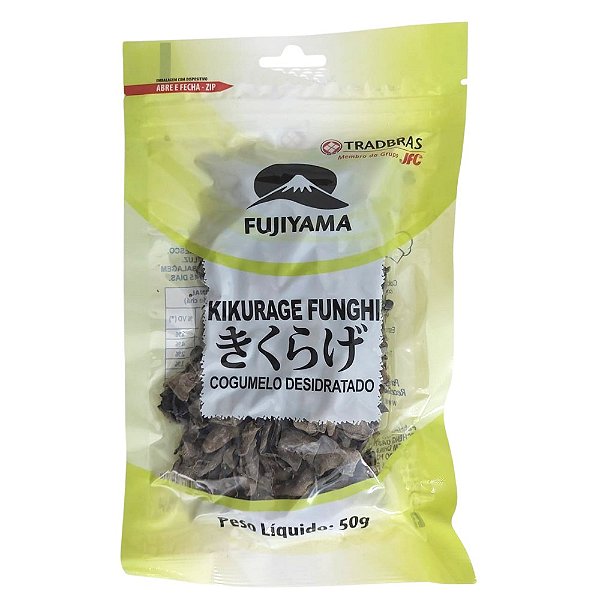 Cogumelo Desidratado Kikurage Funghi Inteiro 50g Fujiyama