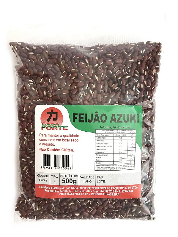 Feijão Azuki 500g Casa Forte