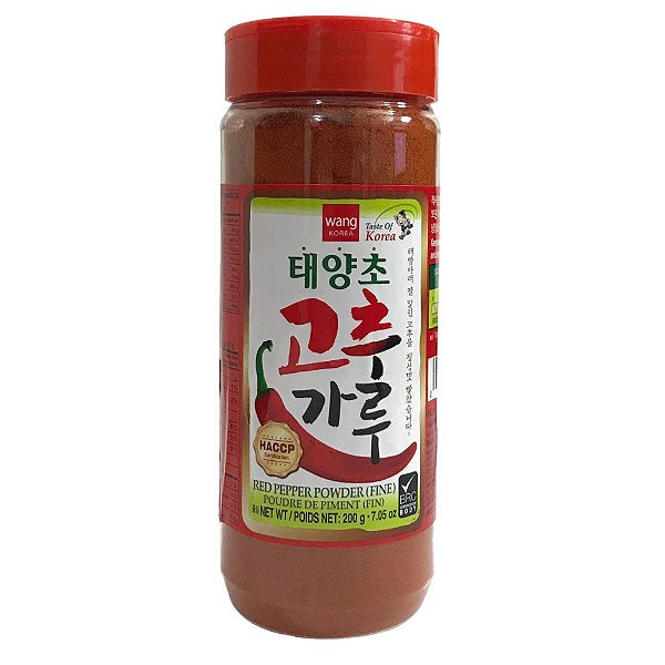 Pimenta Vermelha Coreana em Pó Fina 200g Gochugaru Wang
