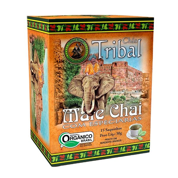 Chá Erva Mate Chai - 15 sachês - Tribal Brasil