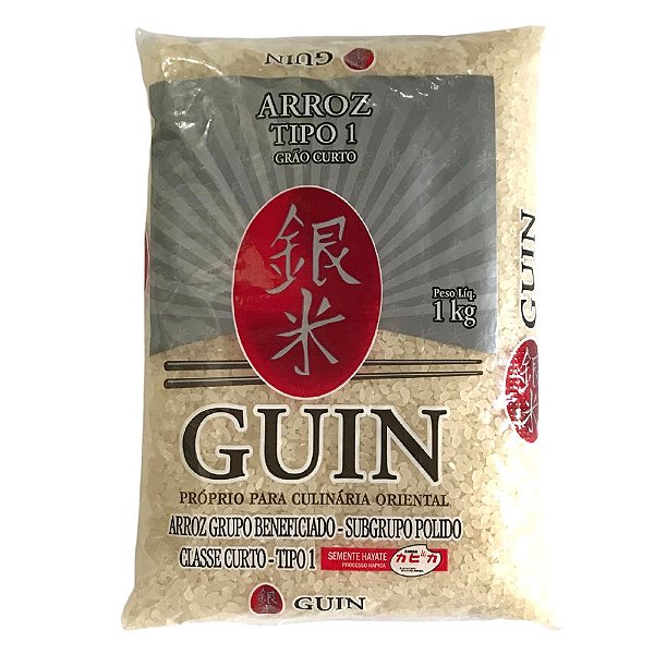 Arroz Japonês Grão Curto 1kg Guin