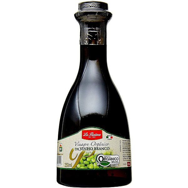 Vinagre Orgânico de Vinho Branco 250ml La Pastina