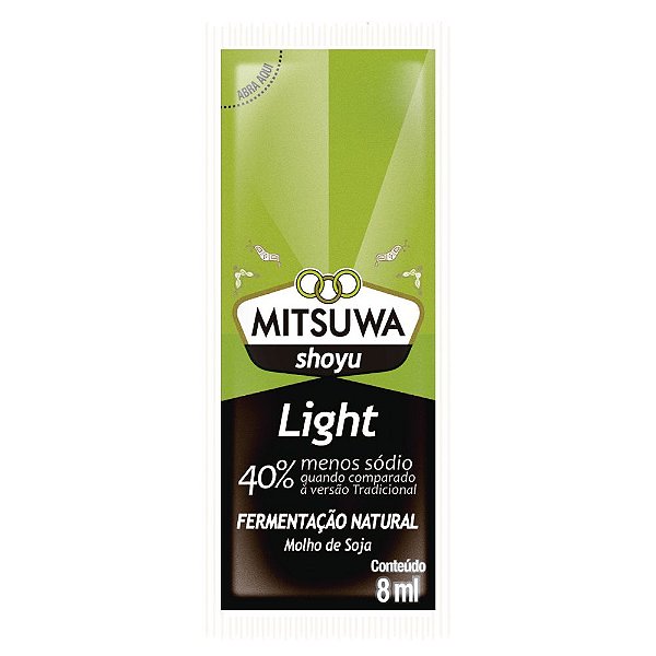 Molho de Soja Shoyu Light 250 sachês Mitsuwa