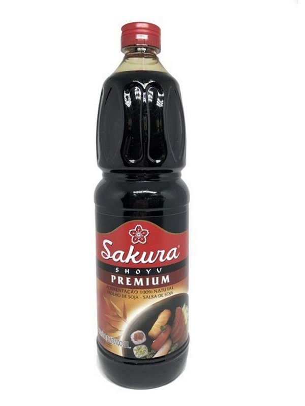 Molho de Soja Shoyu Premium 1 litro Sakura