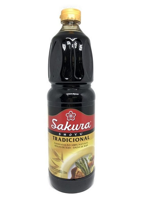 Molho de Soja Shoyu Tradicional 1 litro Sakura