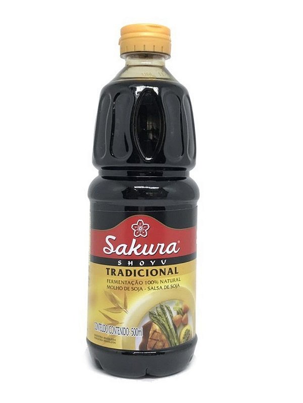 Molho de Soja Shoyu Tradicional 500ml Sakura