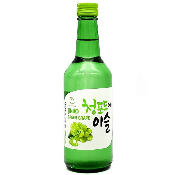 Bebida Coreana Soju Jinro Uva Verde/Green Grape 360ml Hitejinro