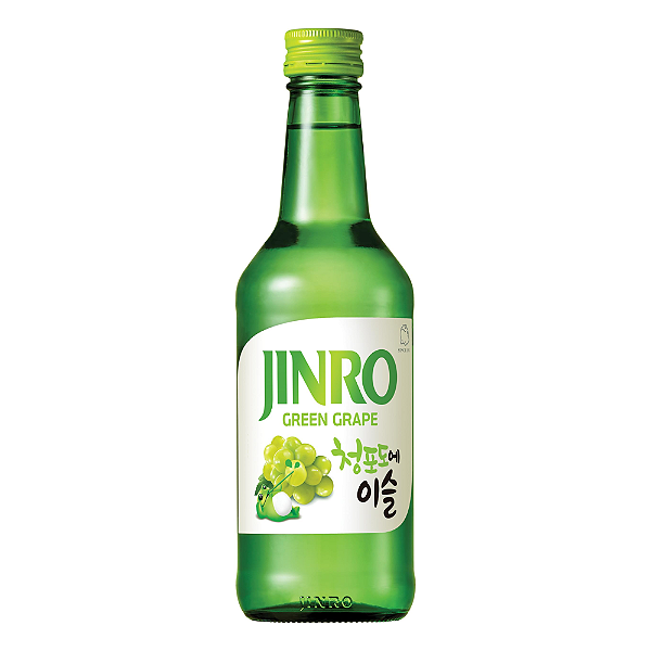 Soju Coreano Uva Verde Jinro 360ml – Frutado, Doce e Refrescante