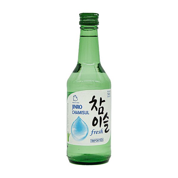 Bebida Coreana Soju Jinro Chamisul Fresh 360ml Hitejinro