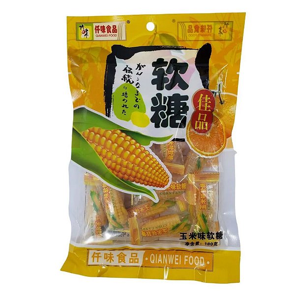 Bala Sabor Milho Corn Candy 180g Qianwei Food