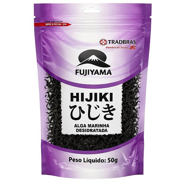 Alga Marinha Hijiki Desidratada Fujiyama 50g – Ideal para Refogados e Acompanhamentos