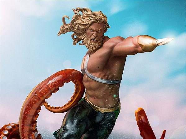 Estatua DC Comics: Aquaman Deluxe - Art Scale 1/10 - Iron Studios