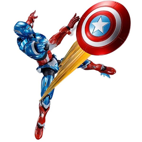 Figura Captain America Tech-on Avengers - Marvel - SH Figuarts - Bandai