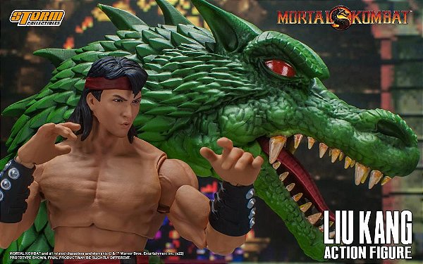 Figure Liu Kang e Dragão Mortal Kombat STORM COLLECTIBLES