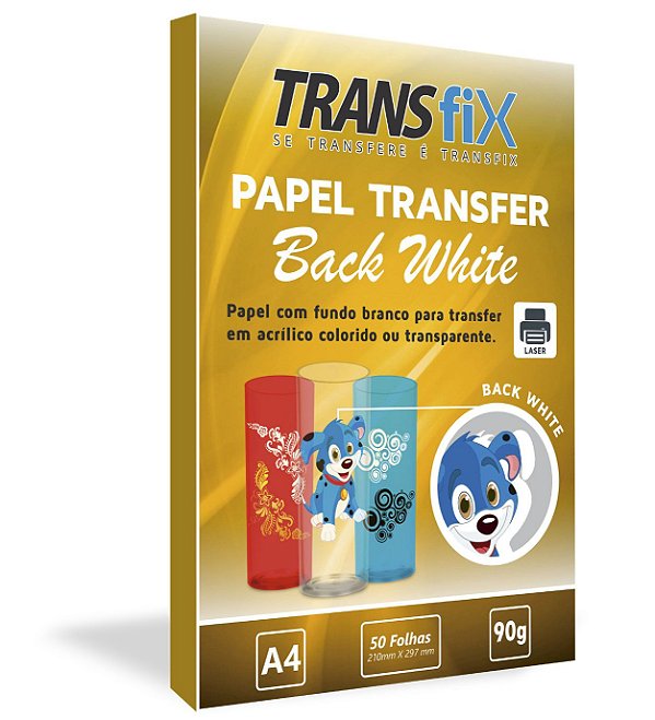 Papel Transfer Back White Transfix 90g