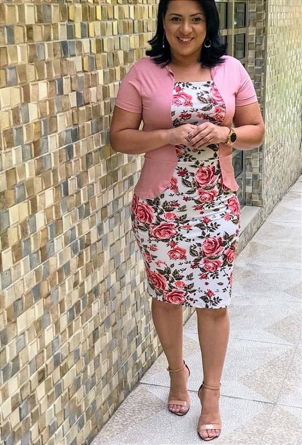 vestido florido evangelico