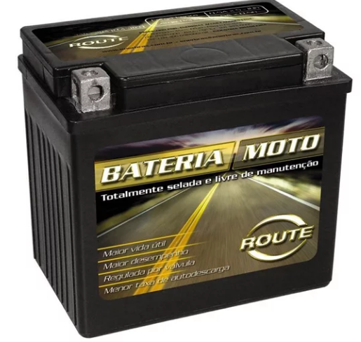 Bateria de Moto Route  xtz 9B-BS  8 ah