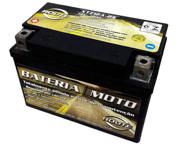 Bateria de Moto Route XTZ 12A-BS  10 ah