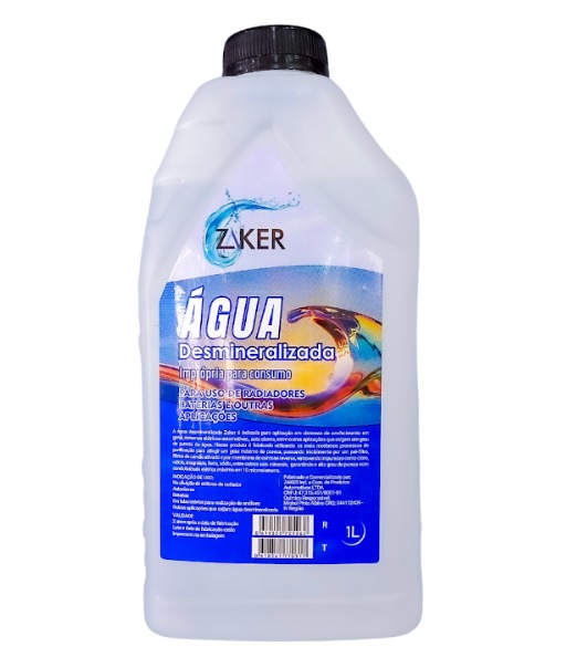 Agua desmineralizada Zaker